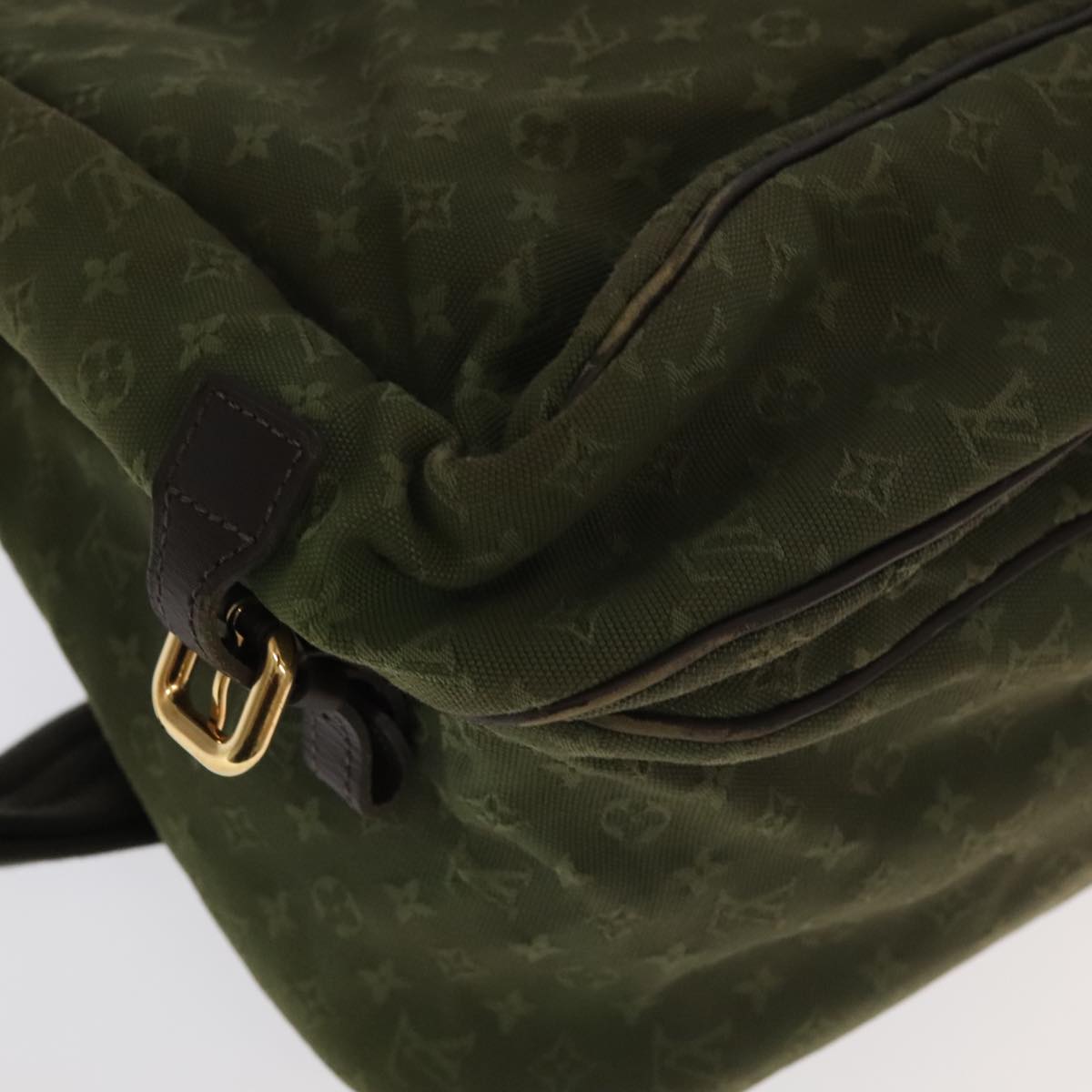 Louis Vuitton Denise Khaki Canvas Shoulder Bag