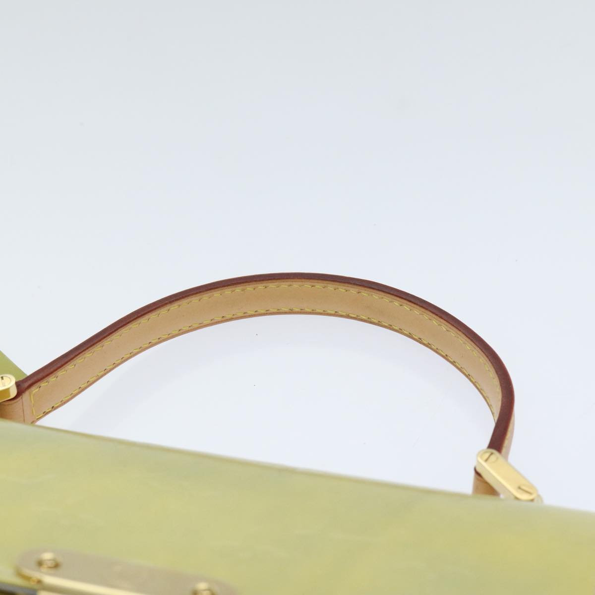 Louis Vuitton Spring Street Yellow Patent Leather Handbag