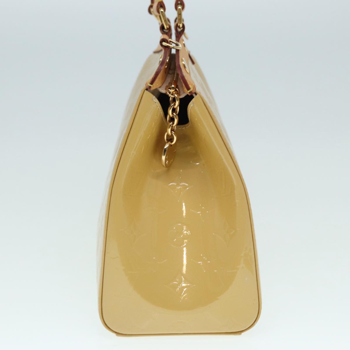 Louis Vuitton Blair Beige Patent Leather Handbag