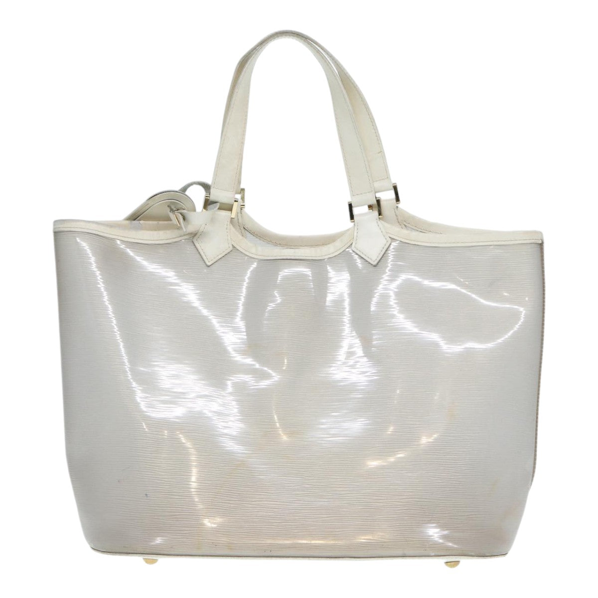 Louis Vuitton Lagoon Bay White Vinyl Tote Bag