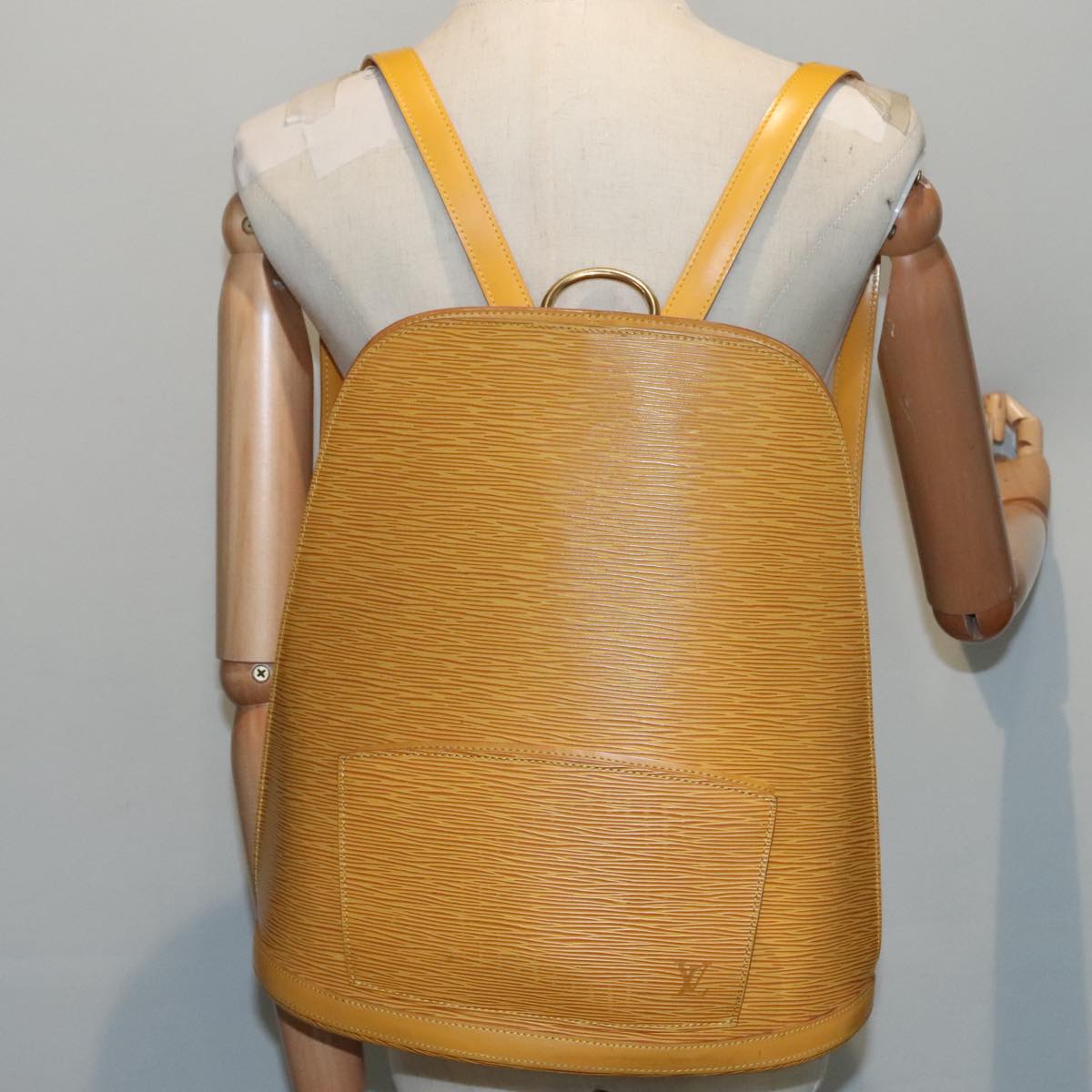 Louis Vuitton Gobelins Yellow Leather Backpack Bag