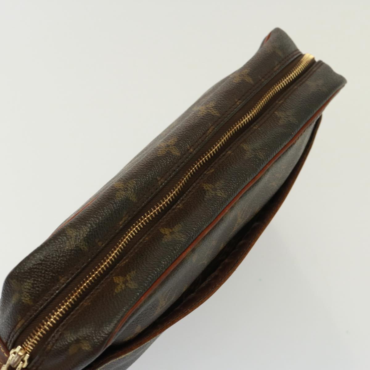 Louis Vuitton Compiegne 28 Brown Canvas Clutch Bag