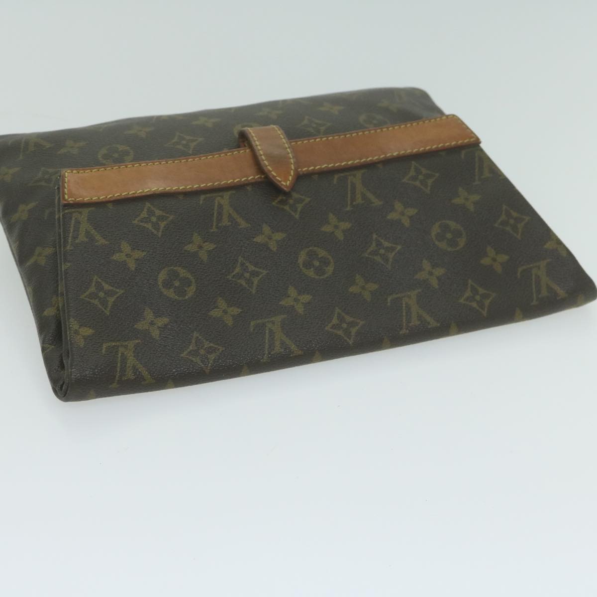 Louis Vuitton Pochette Brown Canvas Clutch Bag