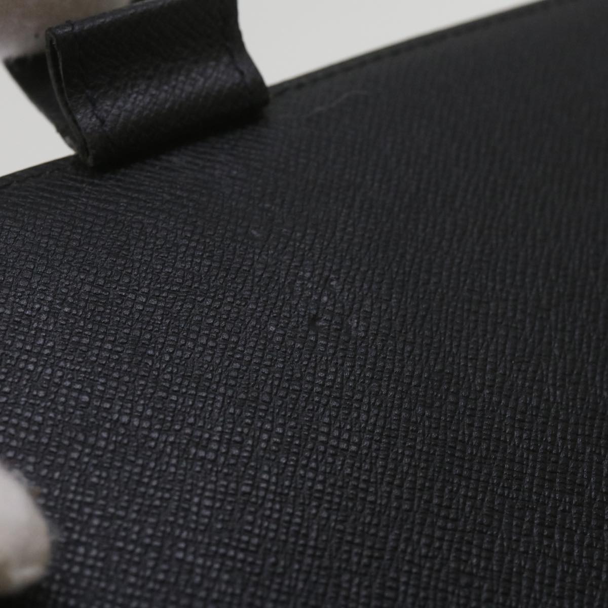 Louis Vuitton Agenda Mm Black Leather Wallet