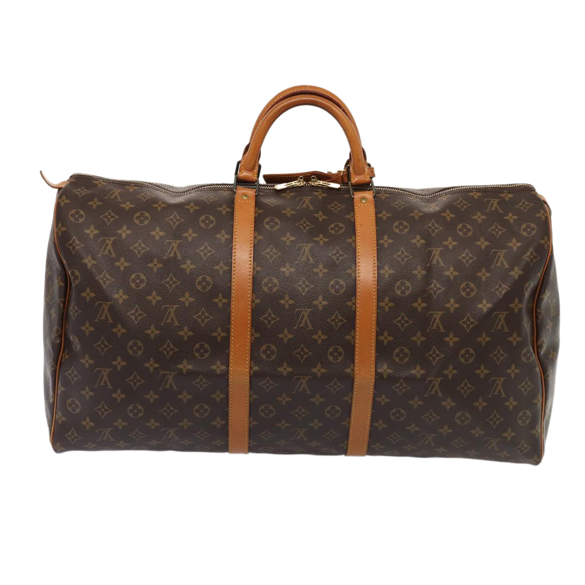 Louis Vuitton Keepall 60 Brown Canvas Travel Bag