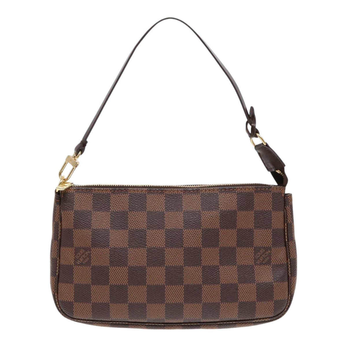 Louis Vuitton Pochette Accessoire Brown Canvas Clutch Bag