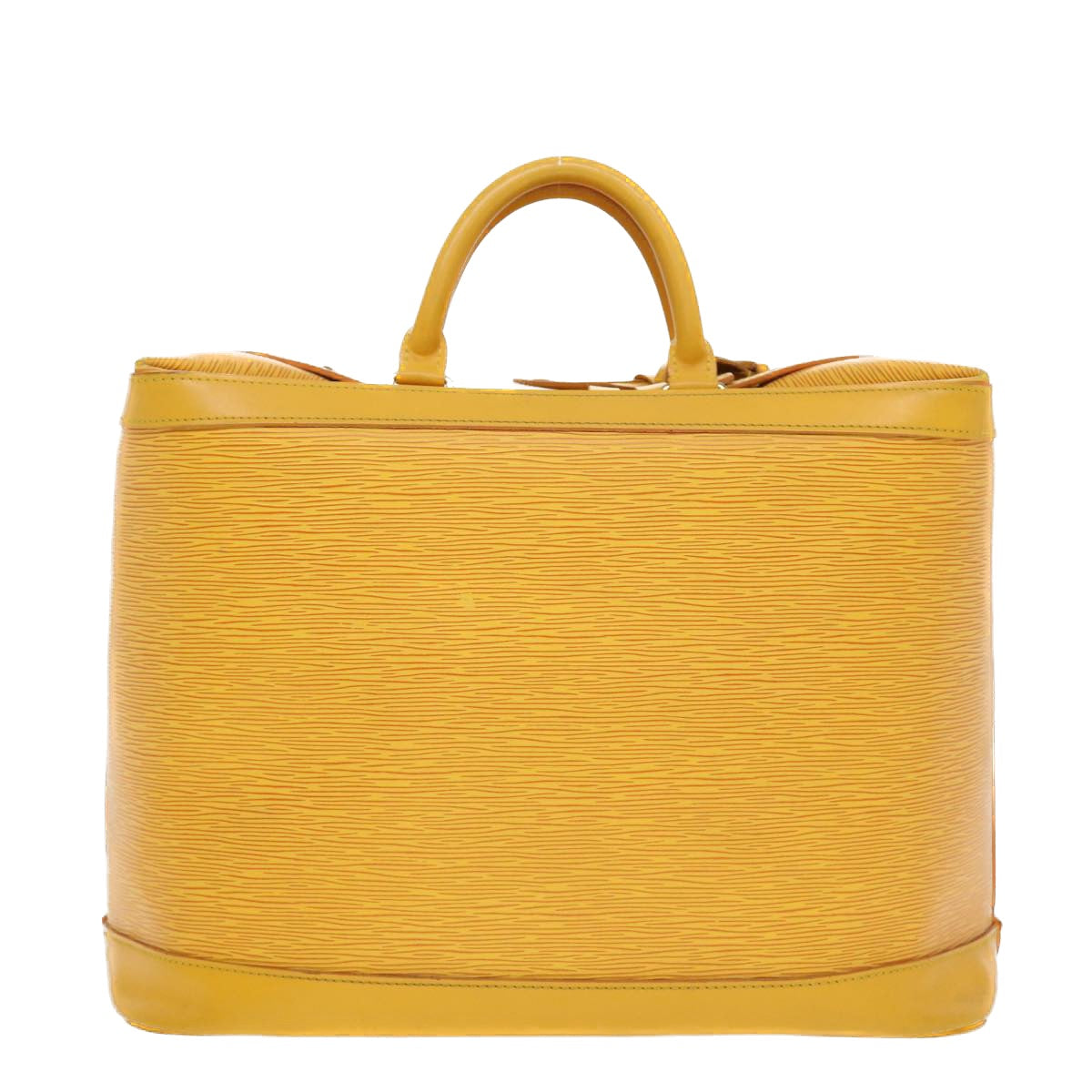 Louis Vuitton Boston Yellow Leather Travel Bag