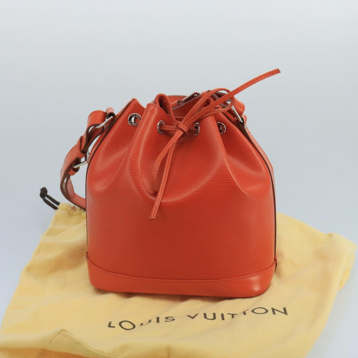 Louis Vuitton Noé Bb Orange Leather Shoulder Bag