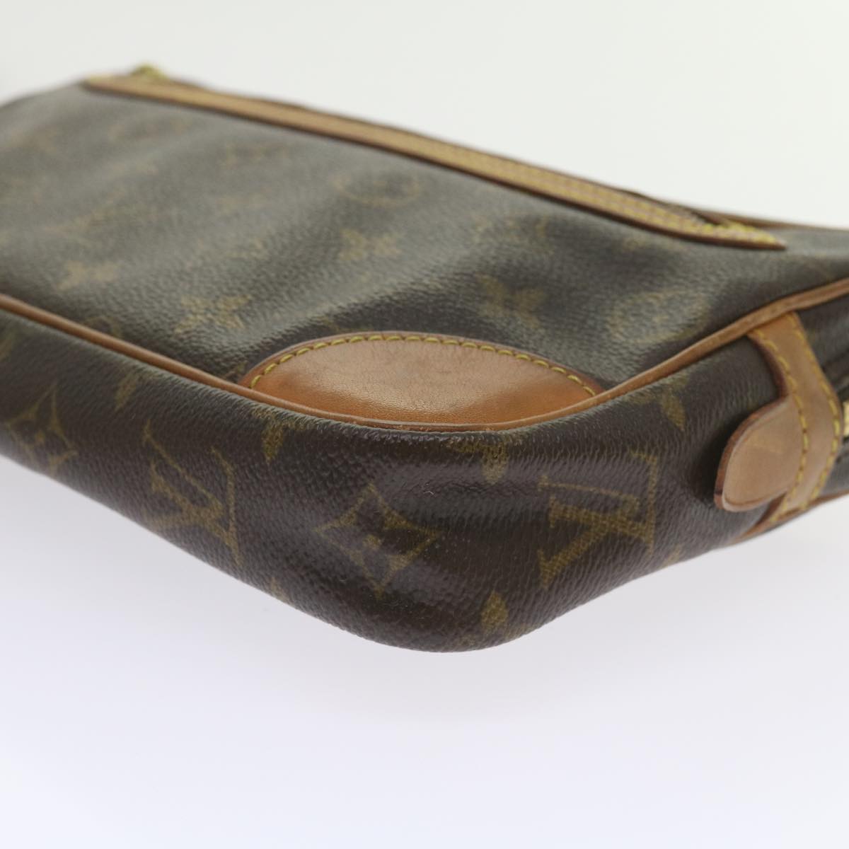 Louis Vuitton Marly Dragonne Brown Canvas Clutch Bag