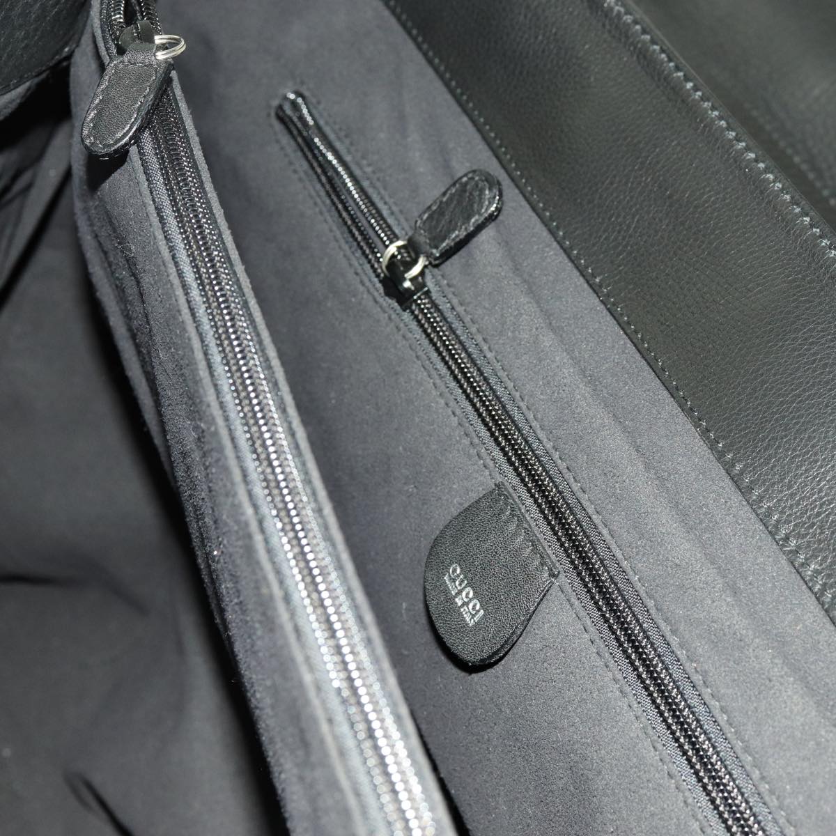 Gucci Jackie Black Leather Travel Bag