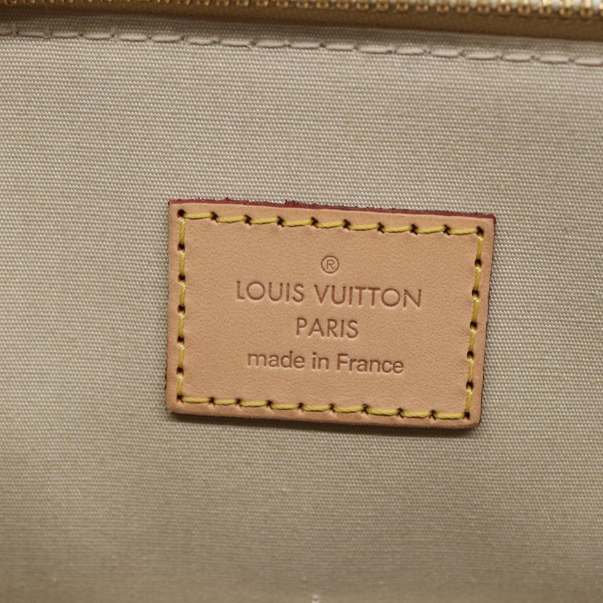 Louis Vuitton Alma Ecru Patent Leather Handbag