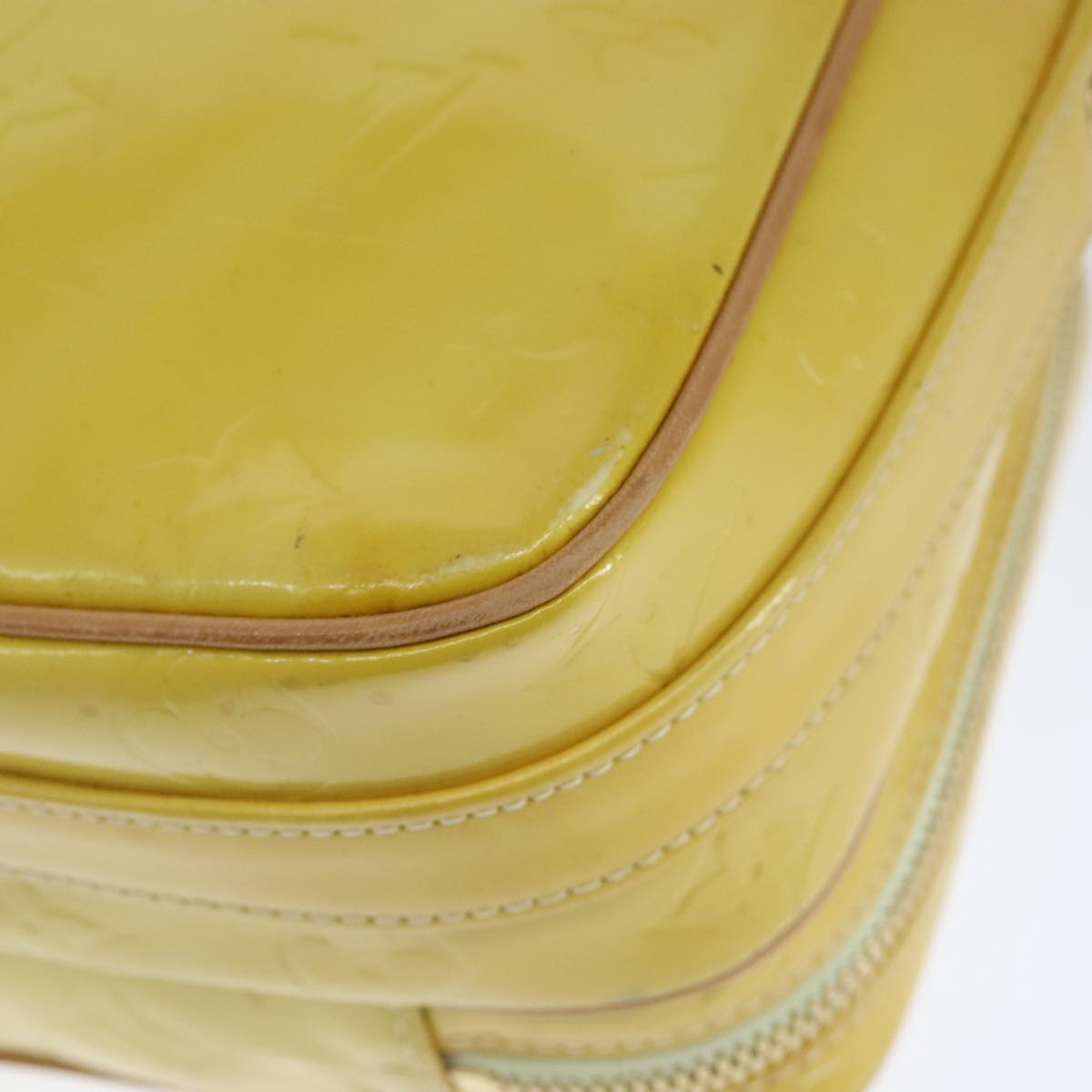 Louis Vuitton Wooster Yellow Patent Leather Shoulder Bag