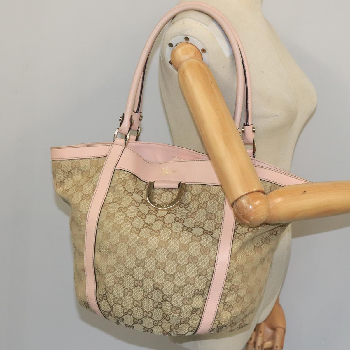 Gucci Gg Canvas Beige Canvas Tote Bag