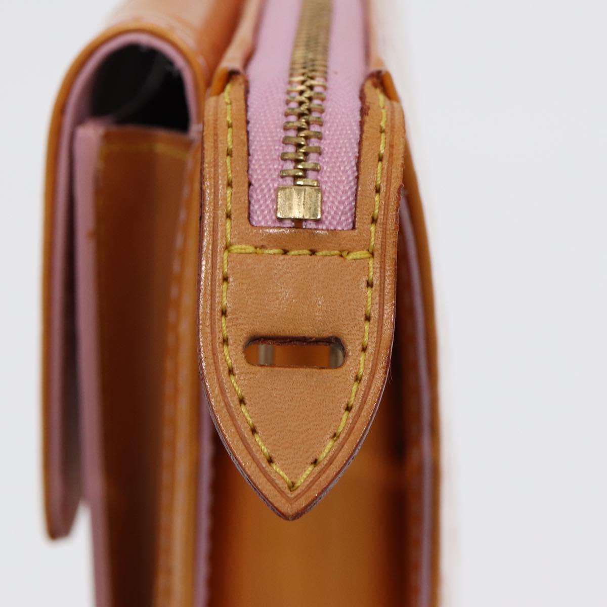 Louis Vuitton Mott Beige Patent Leather Shoulder Bag