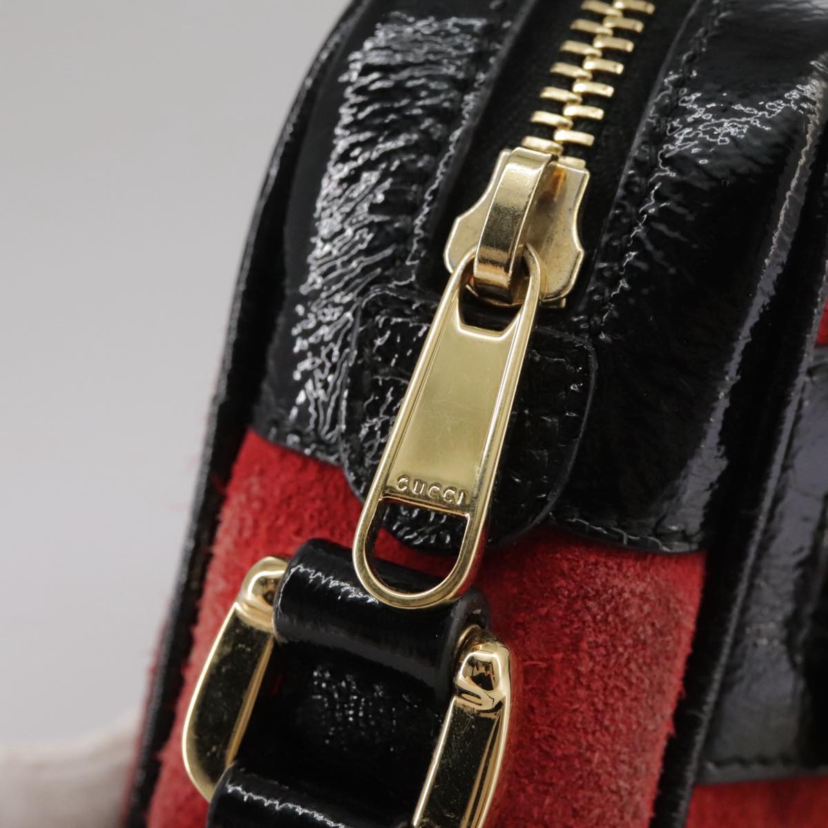 Gucci Ophidia Red Suede Shoulder Bag