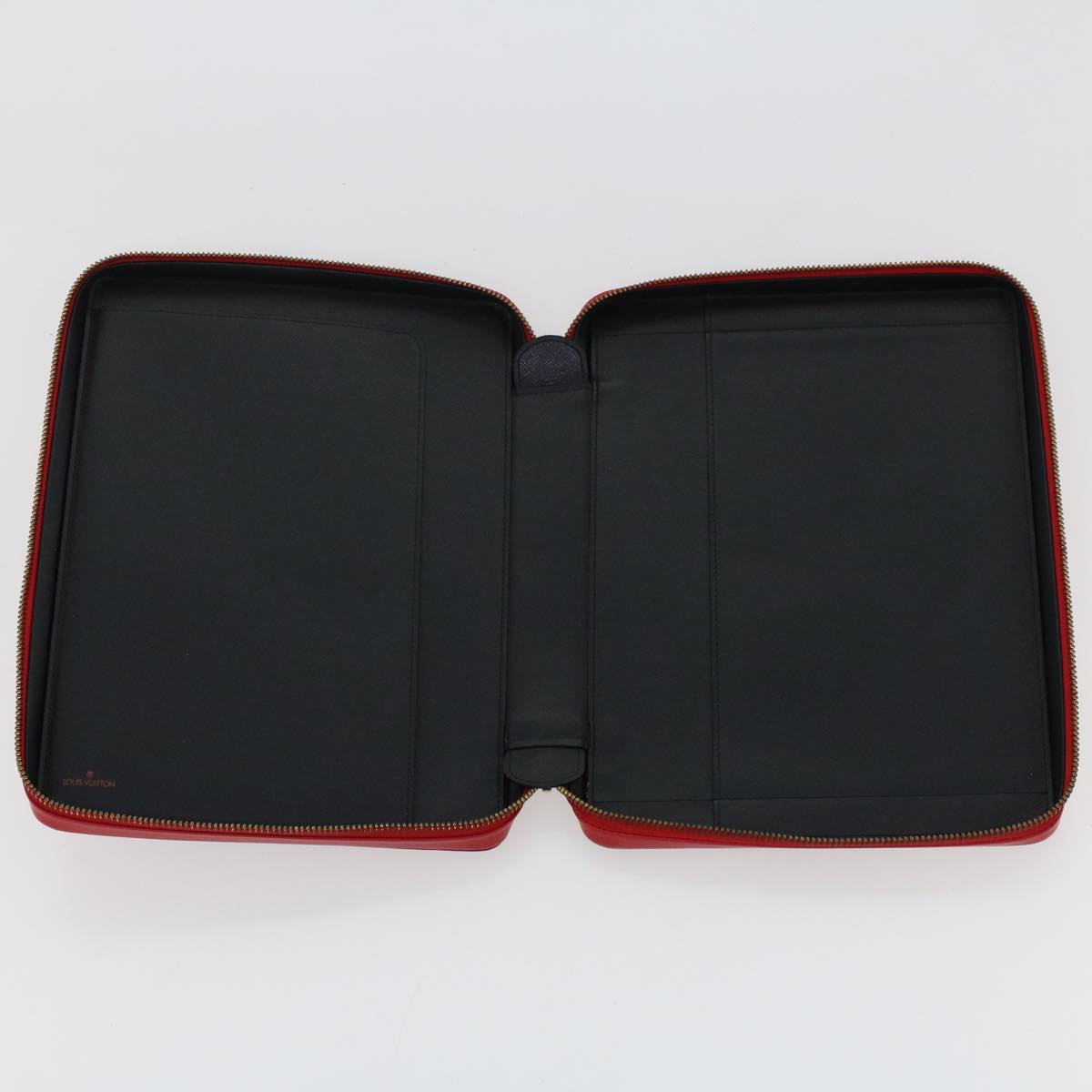 Louis Vuitton Pochette Red Leather Clutch Bag