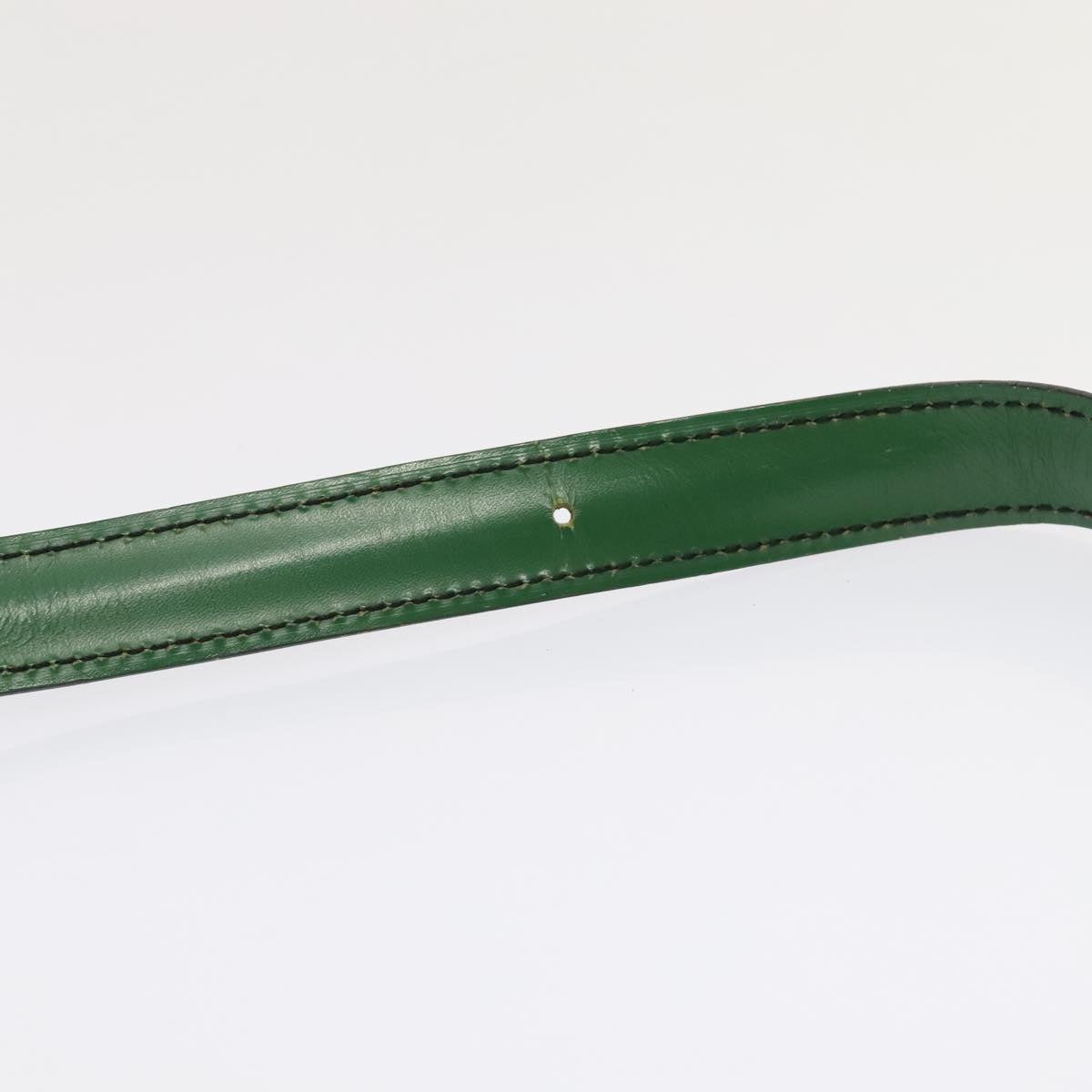 Louis Vuitton Cartouchière Green Leather Shoulder Bag