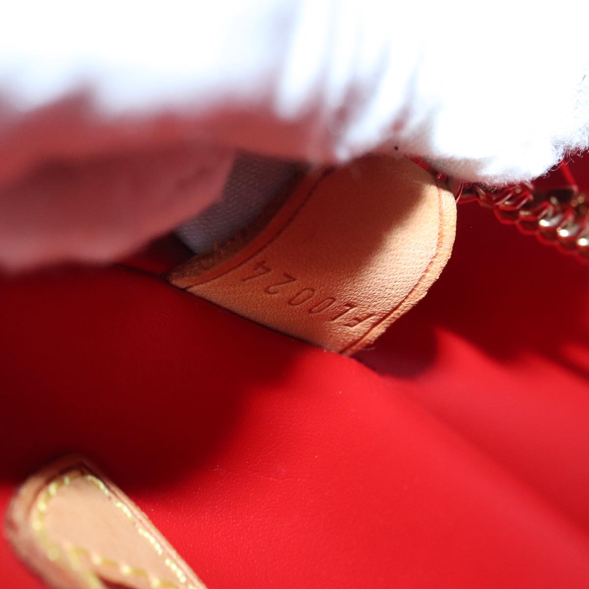 Louis Vuitton Bucket Red Patent Leather Tote Bag