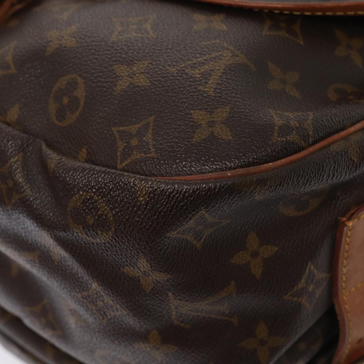 Louis Vuitton Saumur 35 Brown Canvas Shoulder Bag