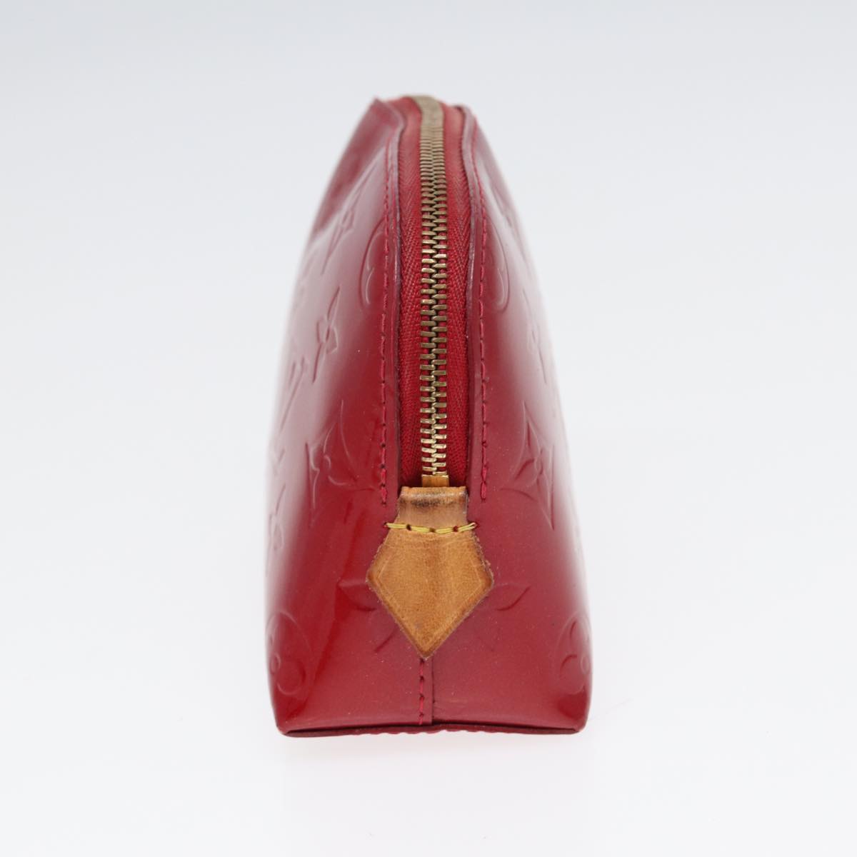 Louis Vuitton Cosmetic Pouch Red Patent Leather Clutch Bag