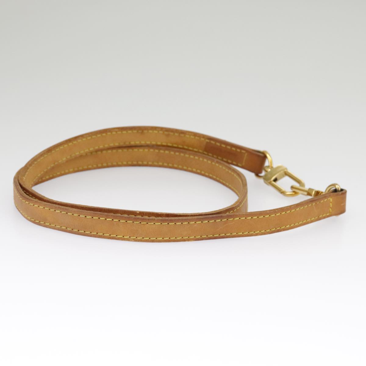 Louis Vuitton Shoulder Strap Beige Leather Bag Jewelry