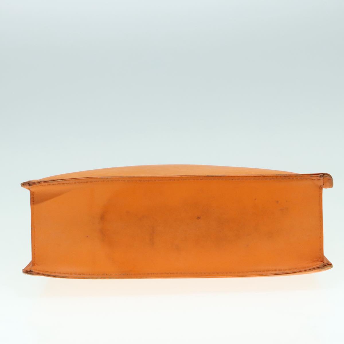 Louis Vuitton Sac Plat Orange Leather Tote Bag