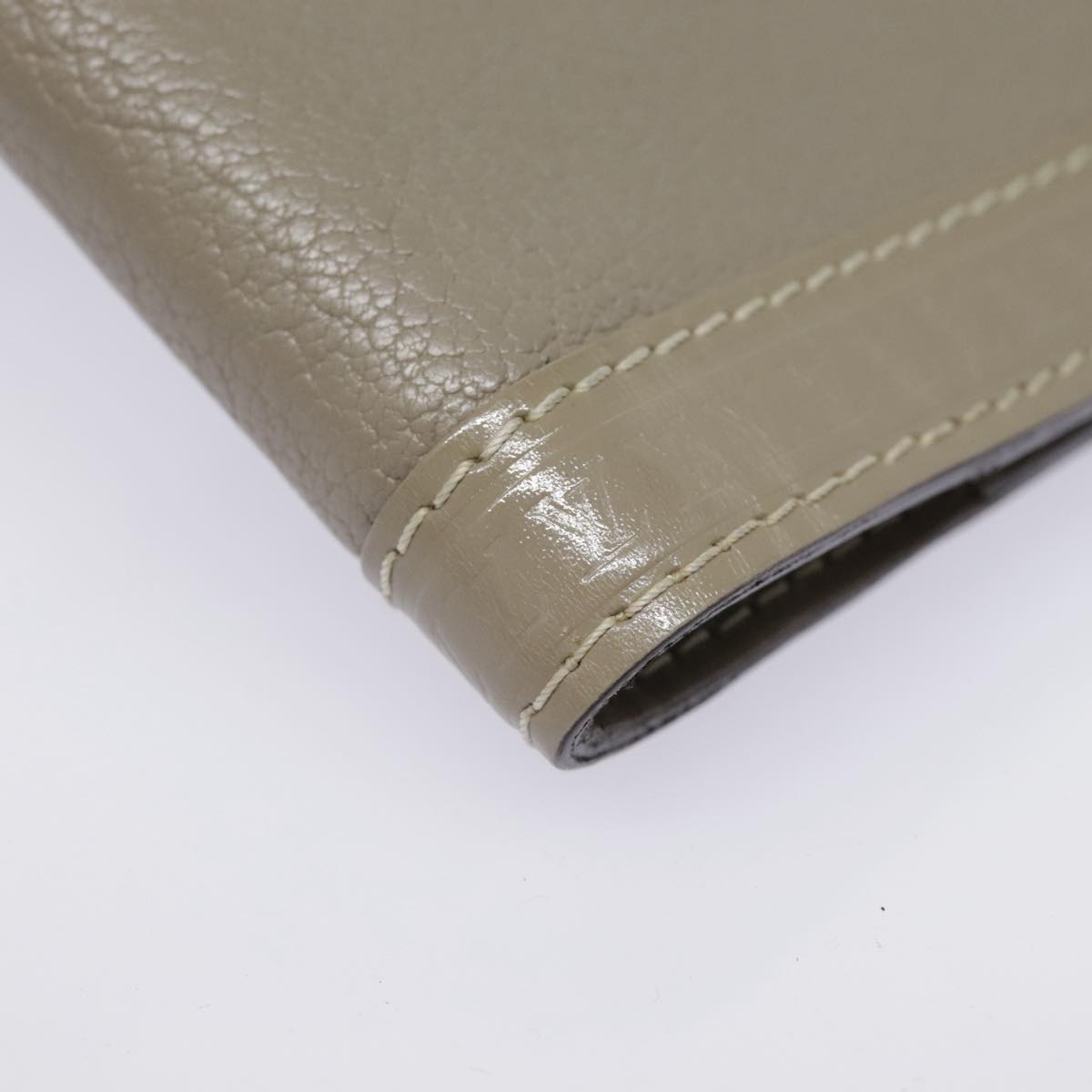 Louis Vuitton Agenda Cover Grey Leather Wallet