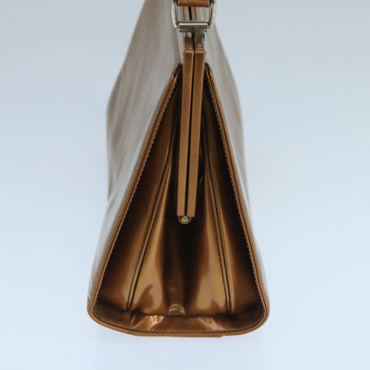 Gucci Jackie Brown Patent Leather Shoulder Bag