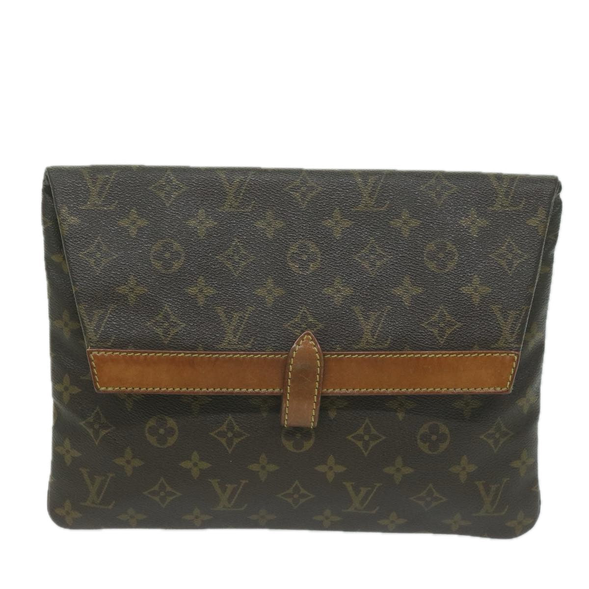 Louis Vuitton Pochette Brown Canvas Clutch Bag