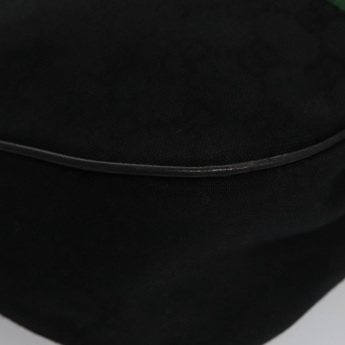 Gucci Sherry Black Canvas Shoulder Bag