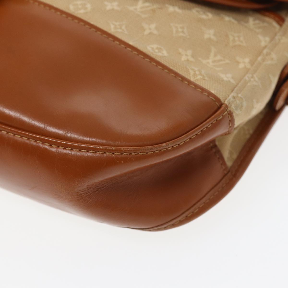 Louis Vuitton Belaia Beige Canvas Shoulder Bag