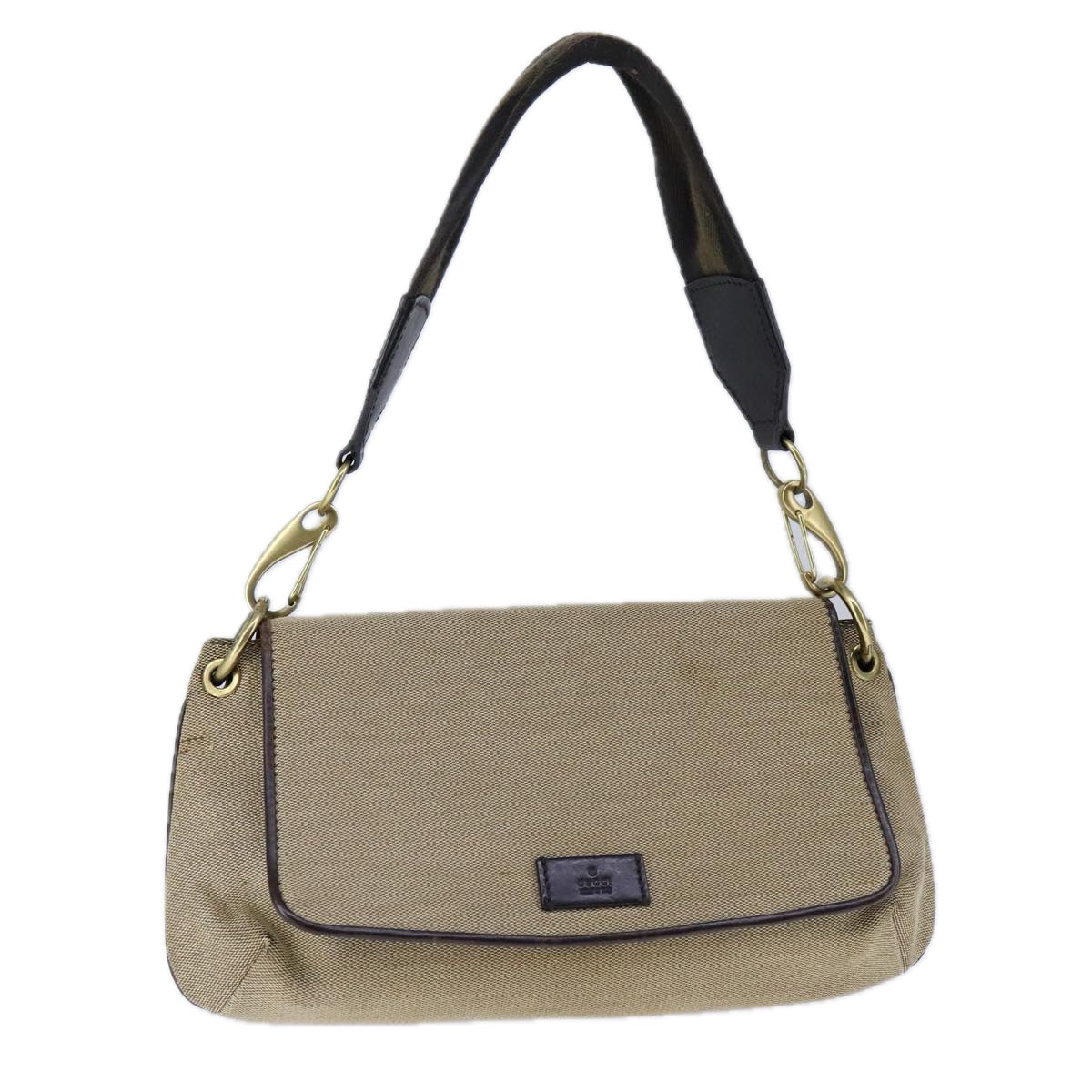 Gucci Beige Canvas Shoulder Bag
