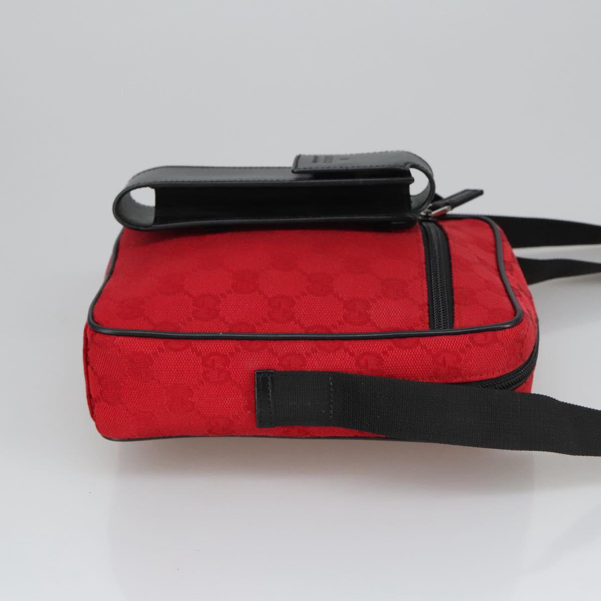 Gucci Red Canvas Shoulder Bag