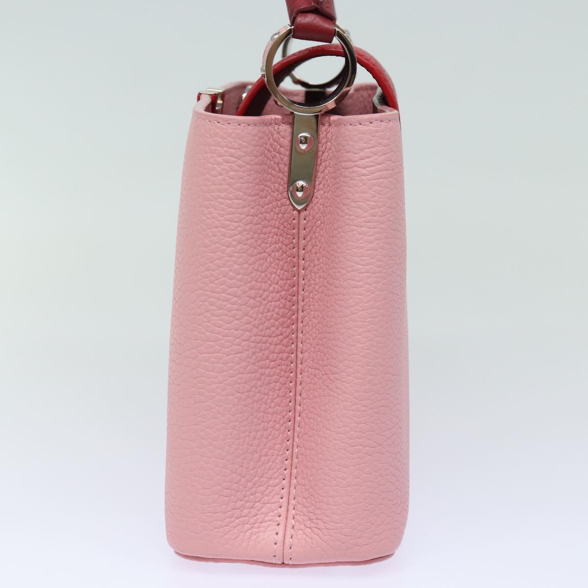 Louis Vuitton Capucines Pink Leather Handbag