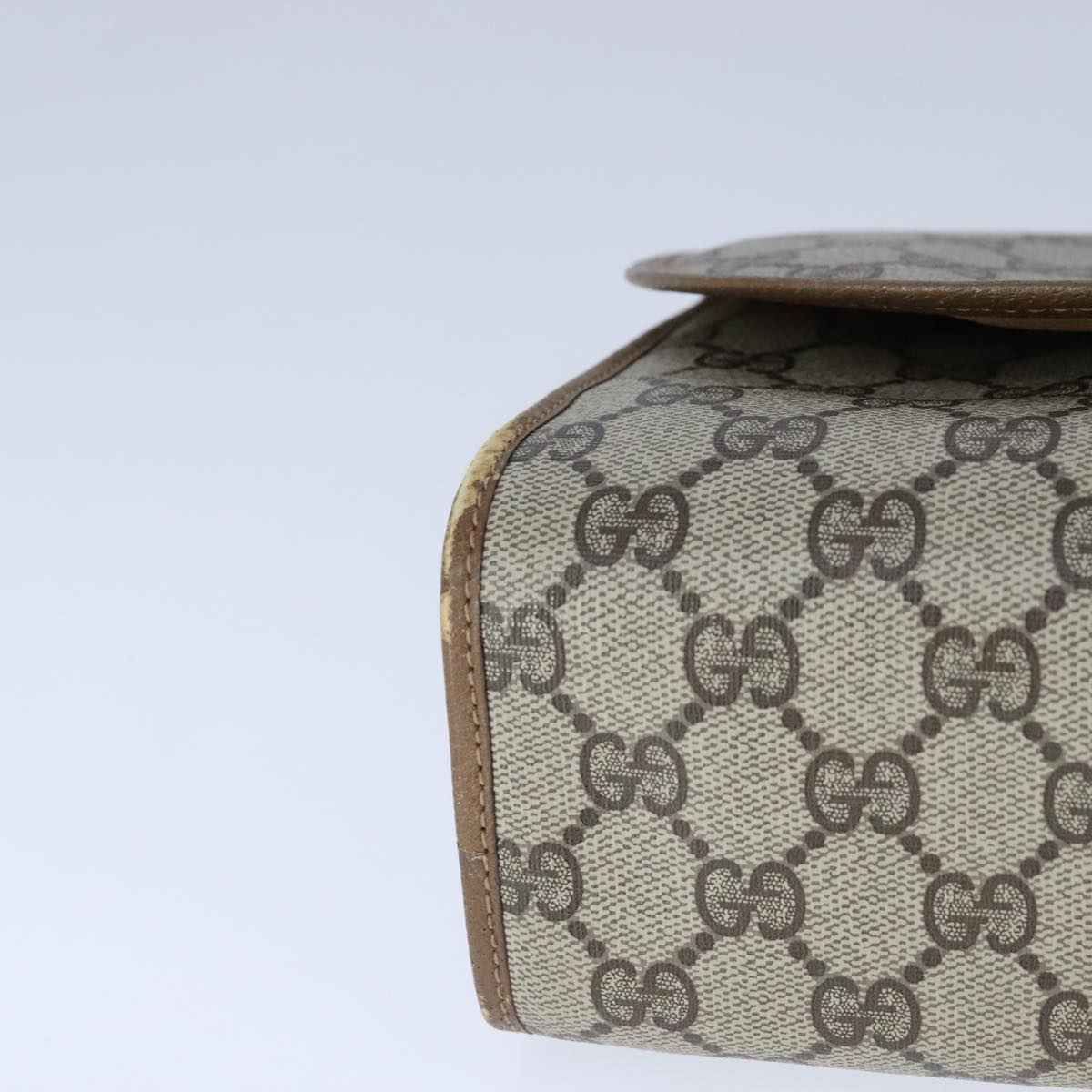 Gucci Sherry Beige Canvas Clutch Bag
