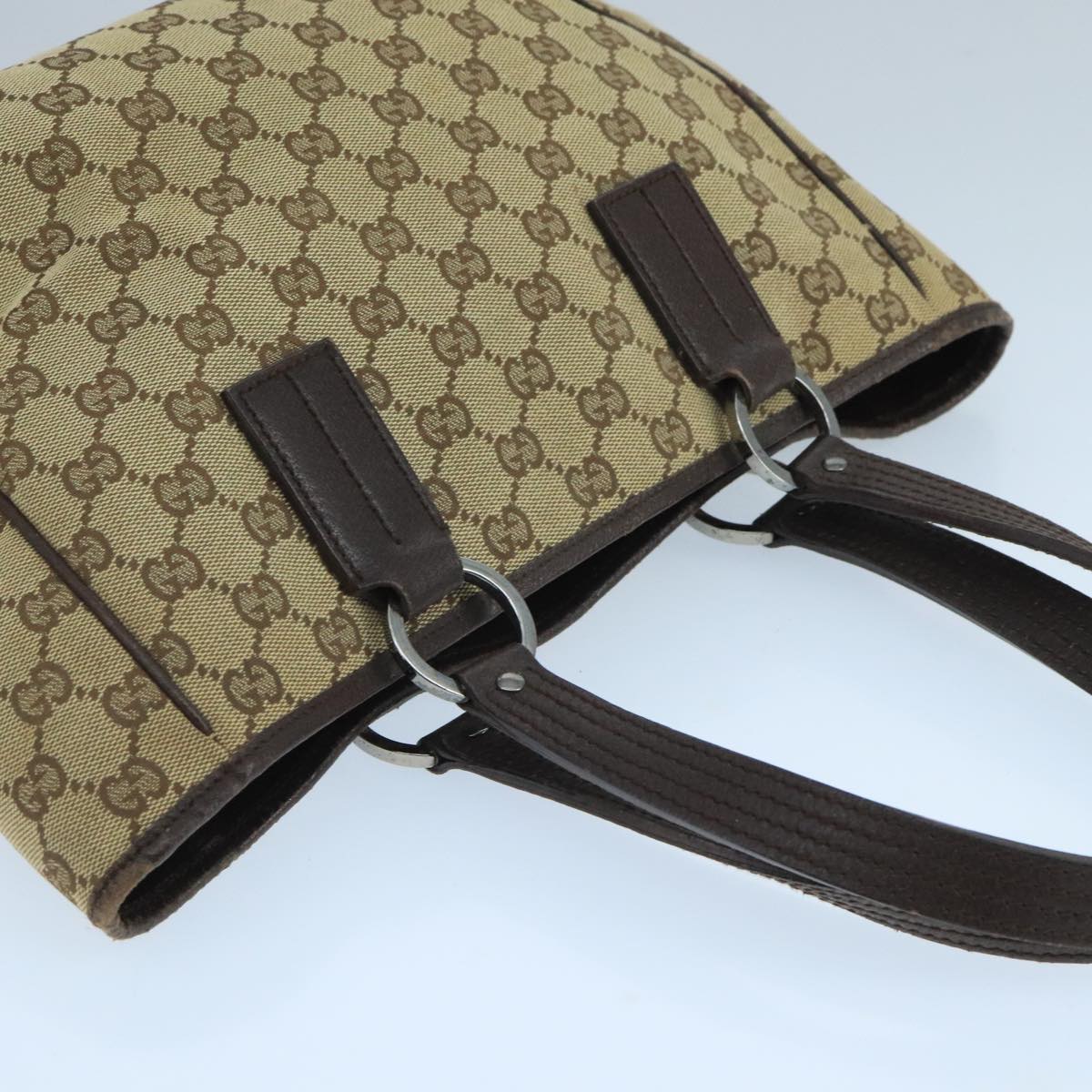 Gucci Gg Canvas Beige Canvas Handbag