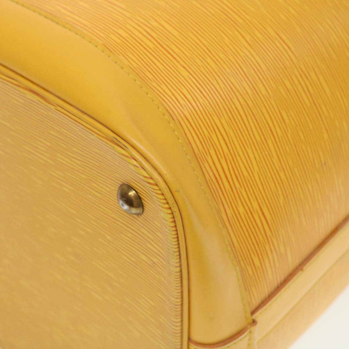 Louis Vuitton Boston Yellow Leather Travel Bag