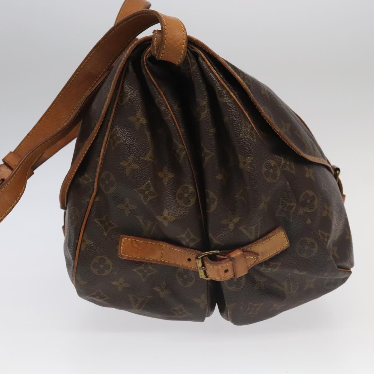 Louis Vuitton Saumur 35 Brown Canvas Shoulder Bag