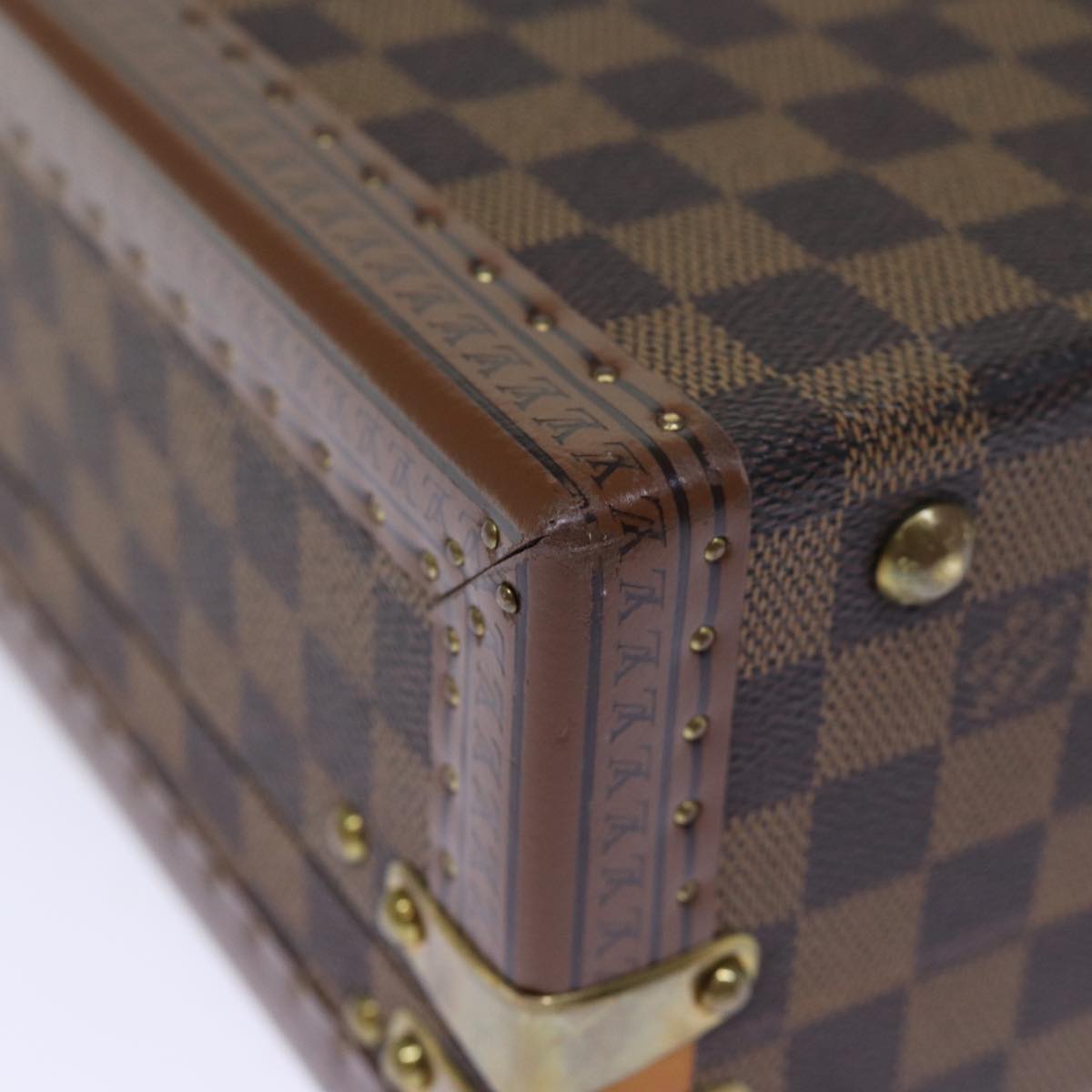 Louis Vuitton Attache Case Brown Canvas Travel Bag