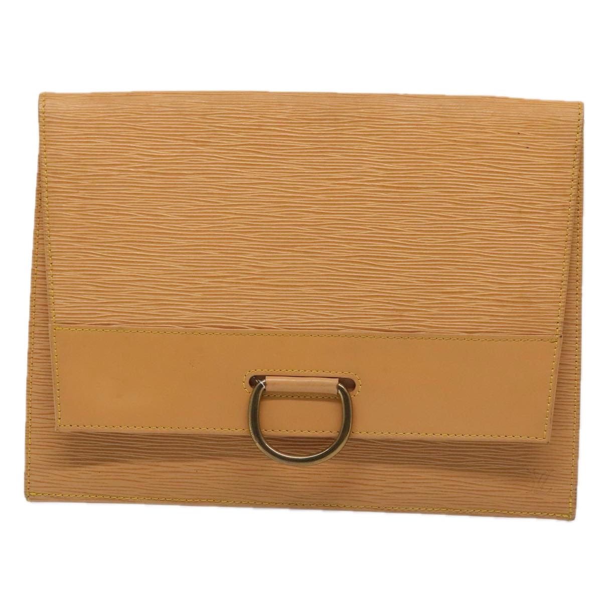 Louis Vuitton Jena Beige Leather Clutch Bag