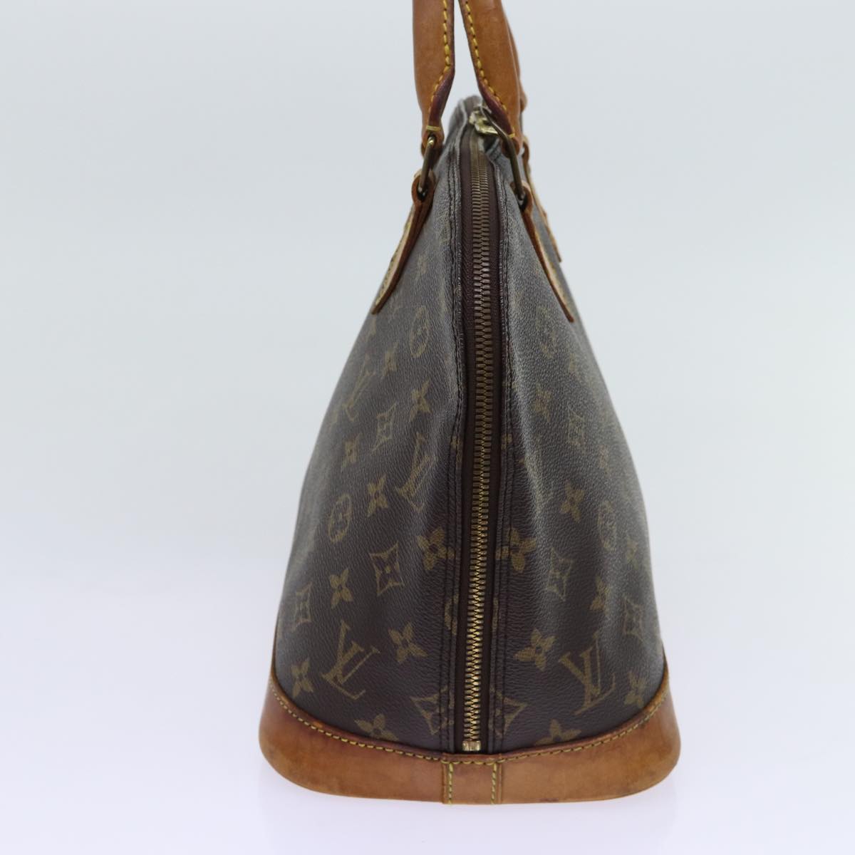 Louis Vuitton Alma Brown Canvas Handbag