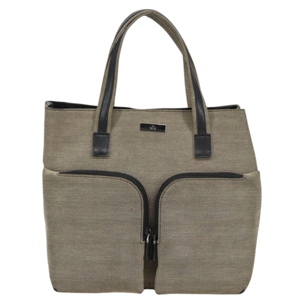 Gucci Beige Canvas Handbag ()