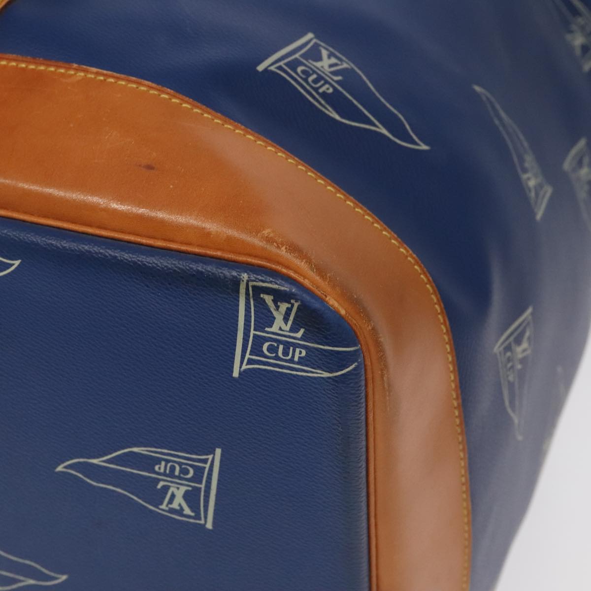 Louis Vuitton Marin Blue Canvas Shoulder Bag