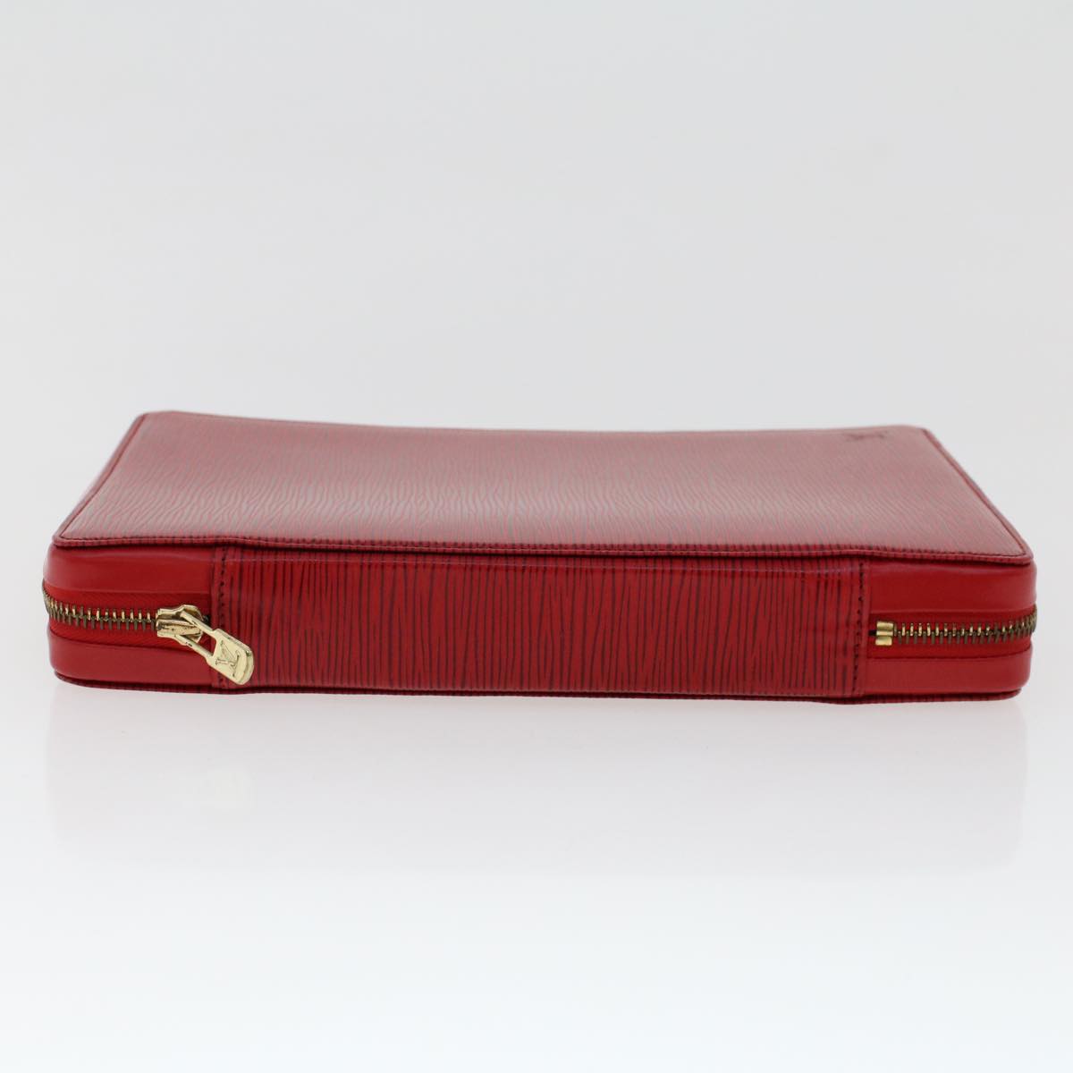 Louis Vuitton Pochette Red Leather Clutch Bag