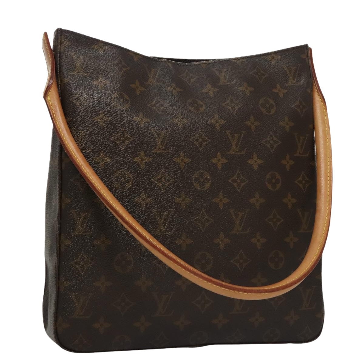 Louis Vuitton Looping Gm Brown Canvas Shoulder Bag