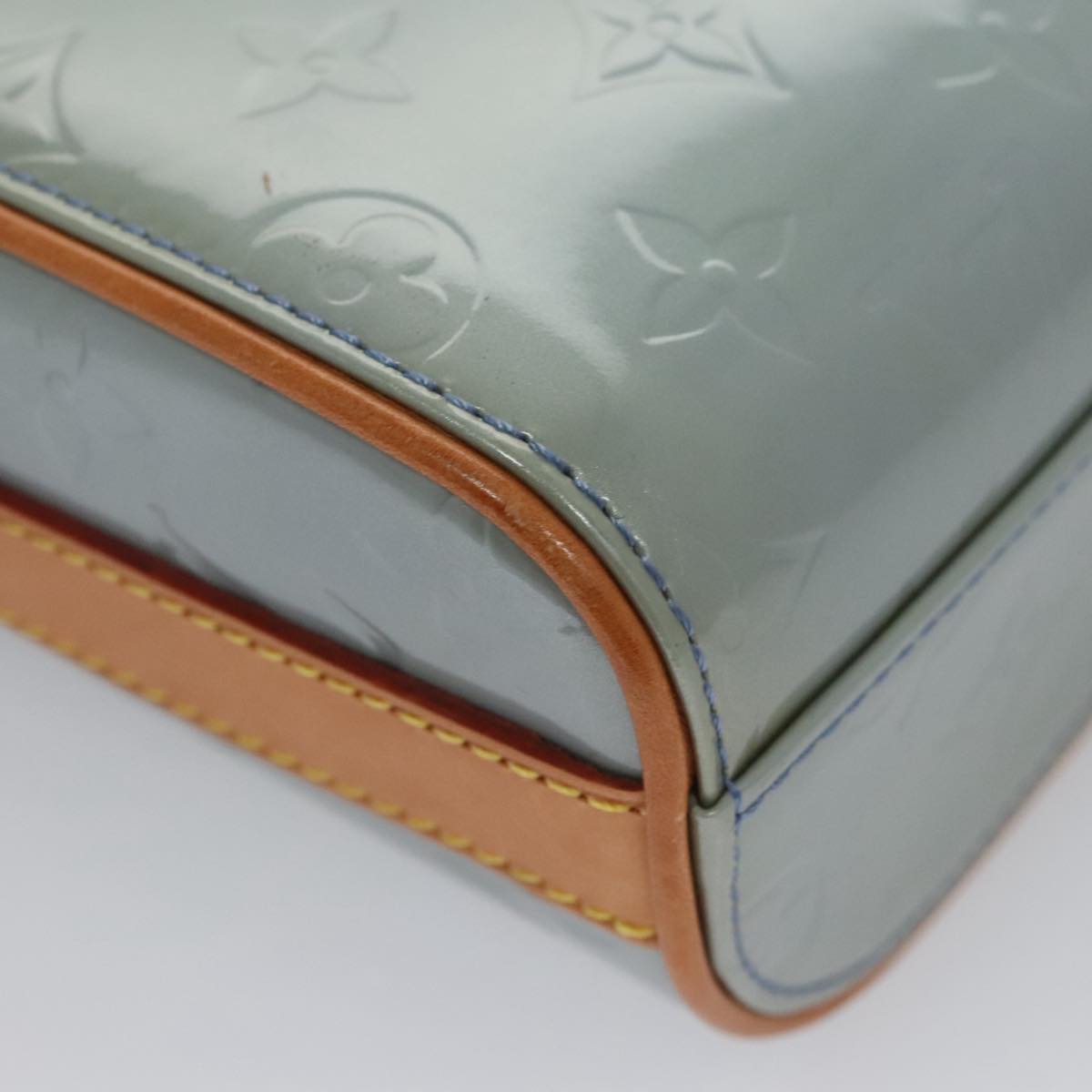 Louis Vuitton Sullivan Grey Patent Leather Shoulder Bag