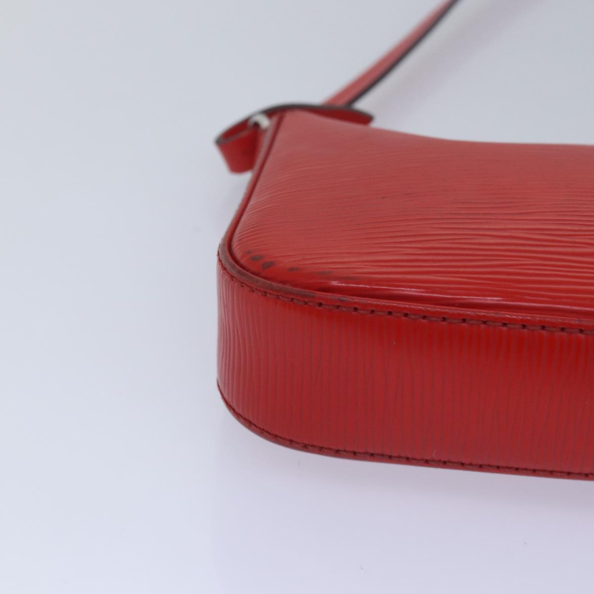Louis Vuitton Pochette Accessoires Red Leather Clutch Bag