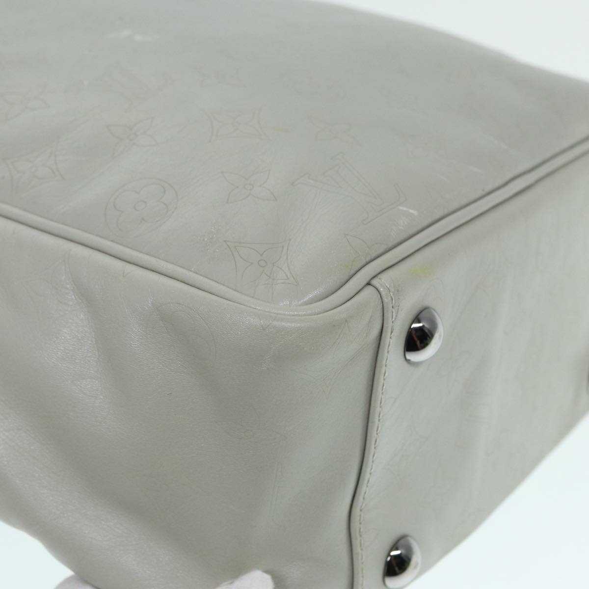 Louis Vuitton Clarckson White Leather Shoulder Bag