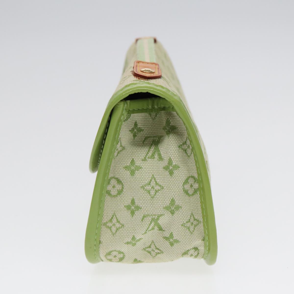 Louis Vuitton Marie Green Canvas Clutch Bag