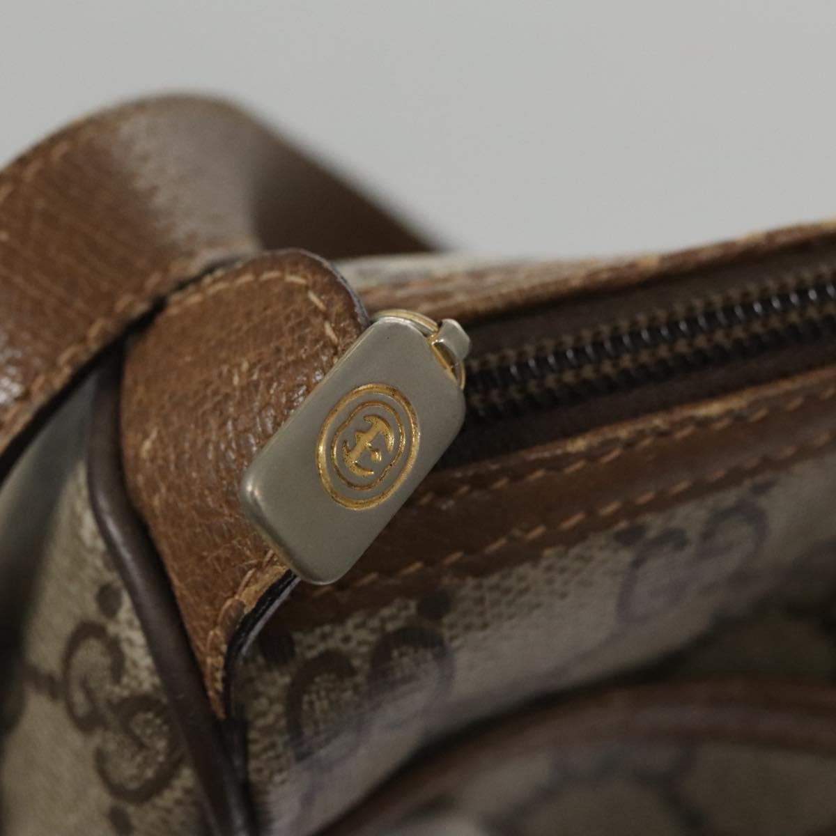 Gucci Ophidia Beige Canvas Shoulder Bag